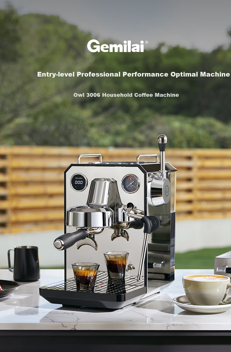 GEMILAI Owl G3006 Coffee Machine, Home Semi-Automatic Coffee Maker, Small Appliance for Americano And Espresso, Ready to Brew 1