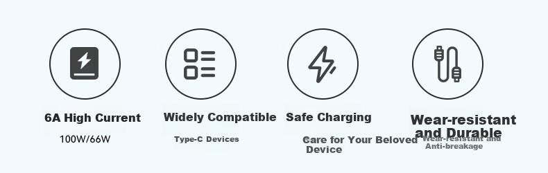JD Original Huawei Honor 100W/88W/66W Fast Charging Data Cable, 6A Data Cable, Type-C Port, Suitable for Apple And Xiaomi, 27W Car Charger, Tablet, Wear-Resistant Braided Cable, Charging And Data Transfer 2