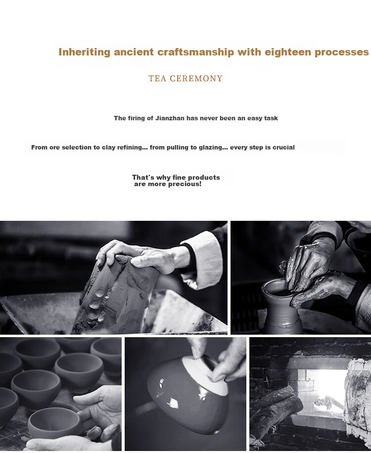 Danyi Jianzhen Tea Cup, Intangible Cultural Heritage Master Cup, Pair of Cups Tea Set, Tasting Cup - Flowing Golden Years 11