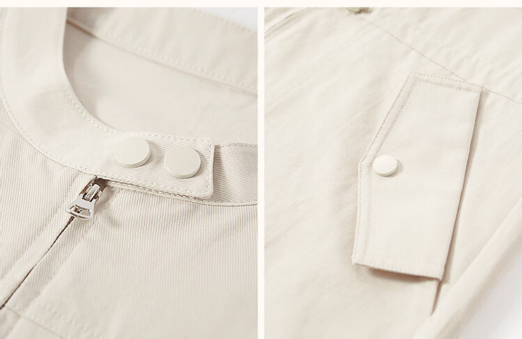 Demana [Healing Pure Cotton] Summer Workwear Style Stand Collar Sleeve Fold Adjustable Waist Petite Women's Dress 6