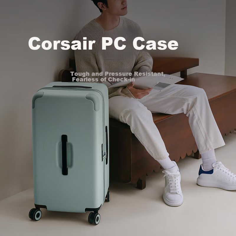 Чемодан Xiaomi Mijia Luggage, 26-дюймовый, PC, большой вместимости, с универсальными колесами, кодовым замком, угольно-черный