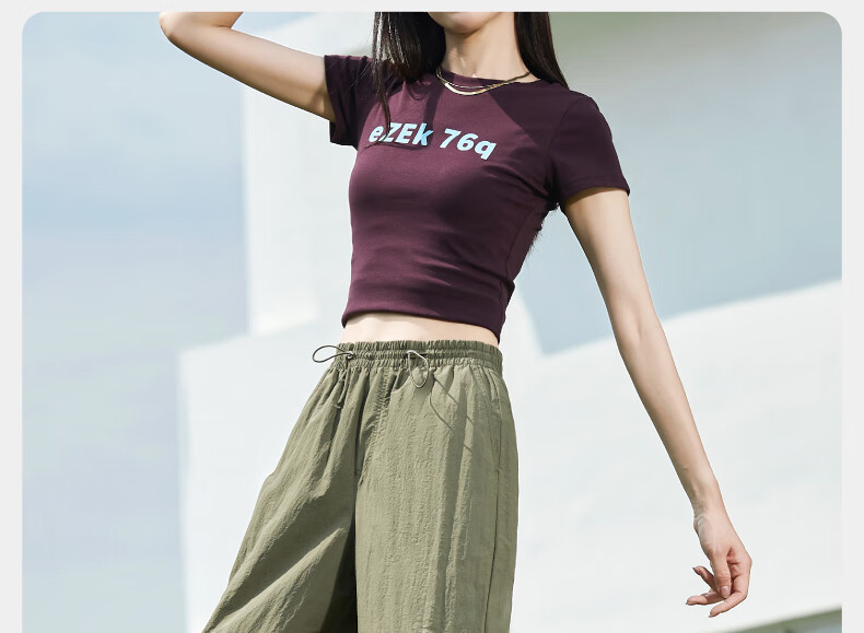 ESE-Y Quick-Dry Cooling Cargo Pants for Women, 2025 Summer New Style, Sun Protection Thin Wide-Leg Loose Paratrooper Pants, Gray And White, Size 28 42