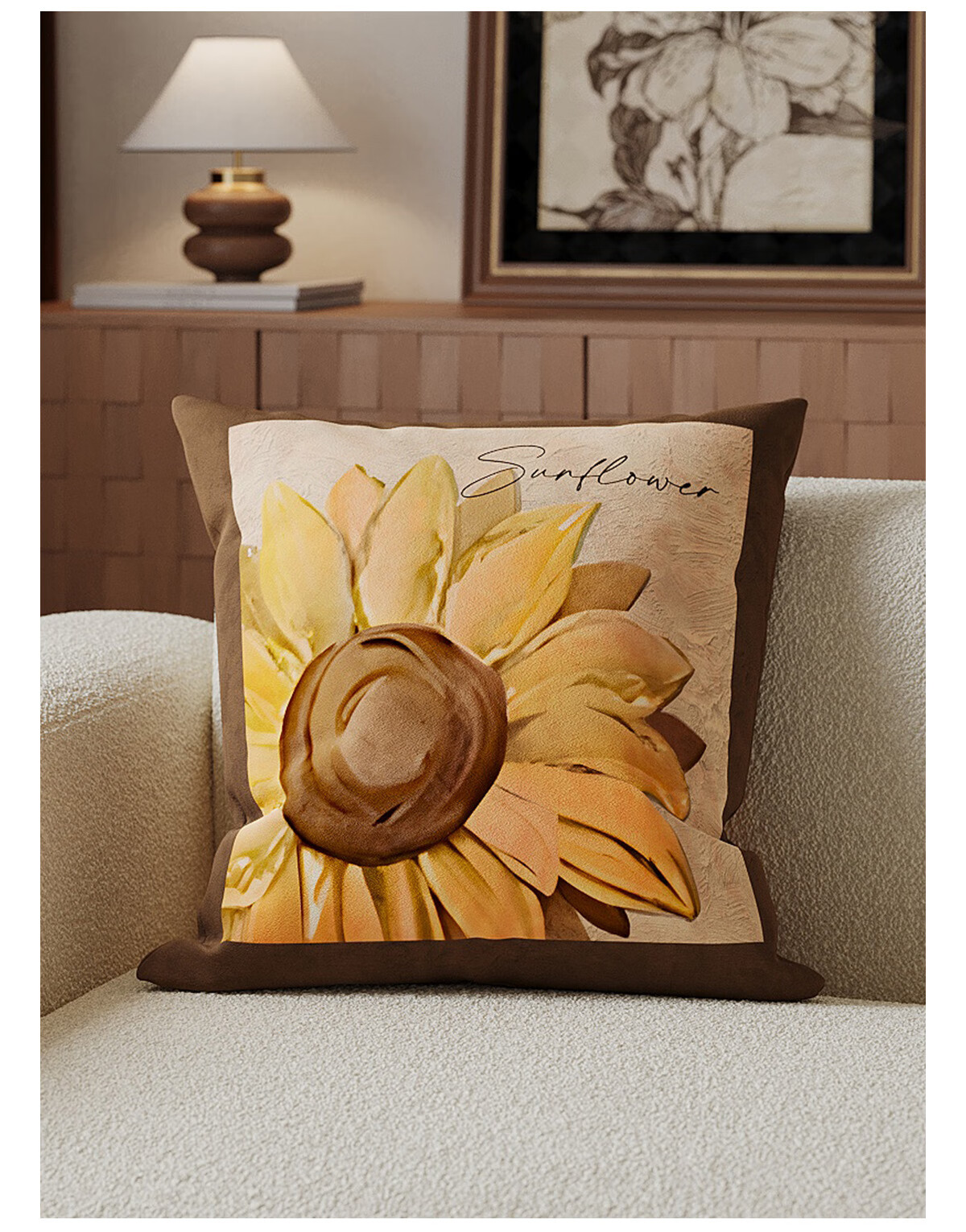 Shengwaluding Sofa Cushion, Bed Headrest, Sleeping Backrest Pad, Living Room Light Luxury High-End Feel, Removable And Washable, All-Season Nap Pillow with Inner Core 2