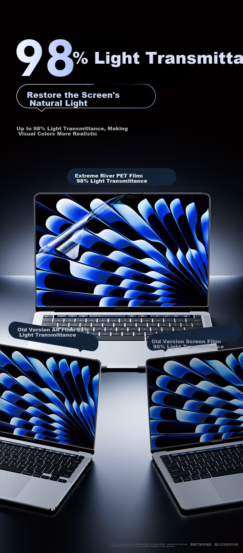 Jichuan [2-Pack | Ultra Clear Original Color] Apple MacBook Air 15.3-inch M5/4/3/2 Screen Protector Film for 2026/25/24 Laptop Models 8