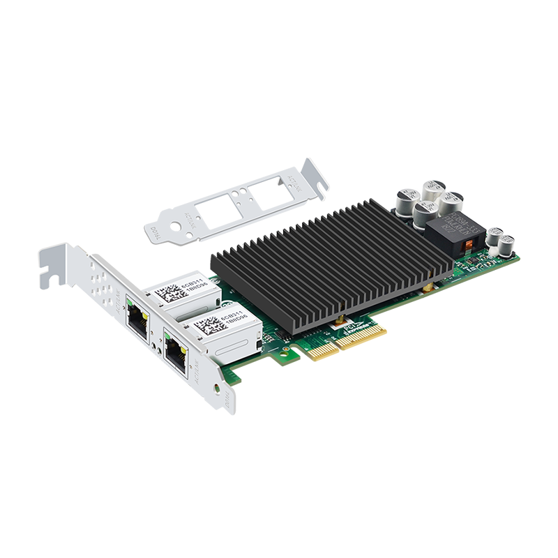 EB-LINK Intel 82576 Chip, PCI-E X4 Gigabit Dual-Port POE Powered Server Network Card, 2 Network Ports, Soft Router ROS Aggregatio