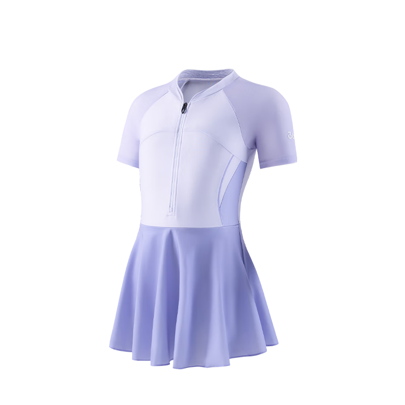 361° Children's Swimsuit One-Piece Dress Style for Girls, Slimming Training Swimwear Set for Teenagers And Older Childre