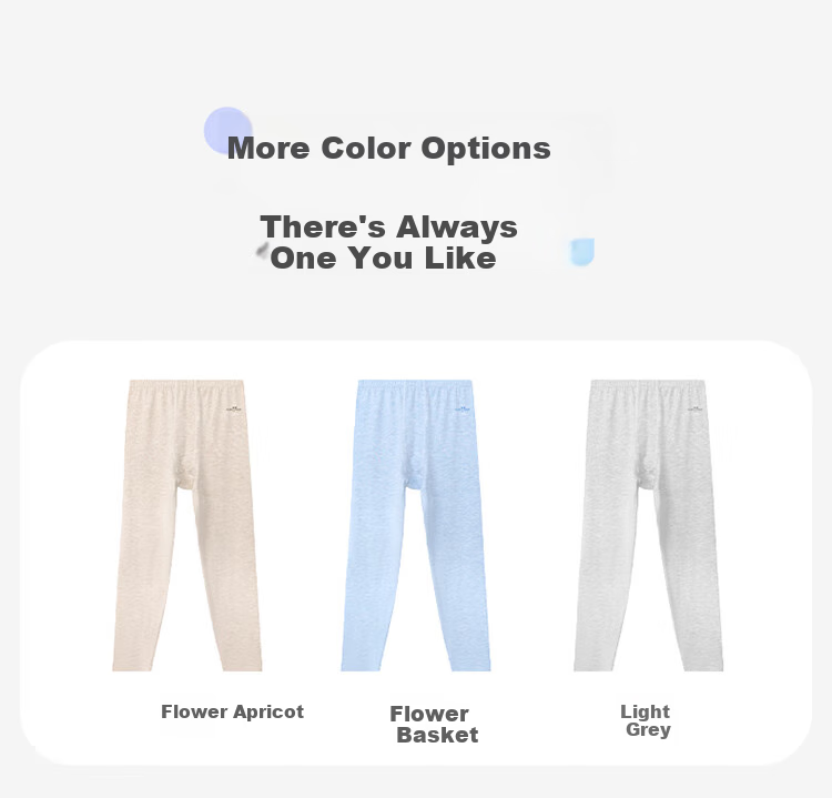 Jiusuiban Light Warmth No. 9 Pants, Children's Thermal Underwear, Boys' Autumn And Winter Thin Cotton Long Johns, Pajama Pants, Youth School Uniform Base Layer Pants, Autumn Pants 10
