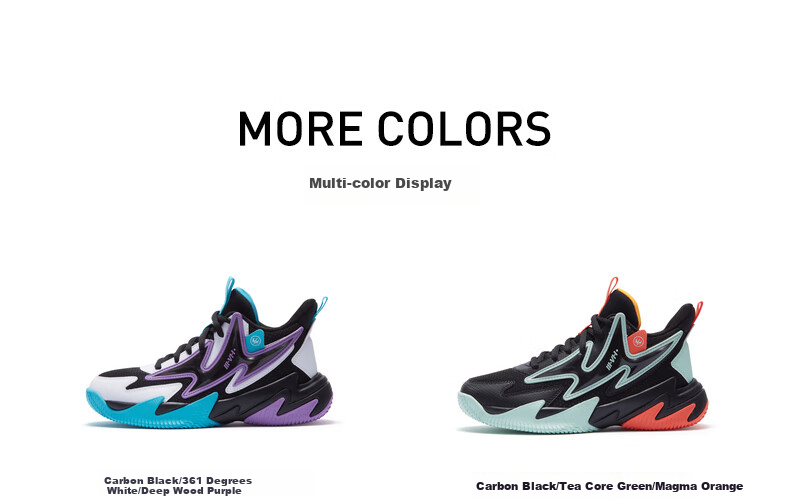 361° Hanjiang | Children's Basketball Shoes, Summer Practical Training, Youth Hard Court Wear-Resistant Basketball Shoes, Blue, Size 41 31
