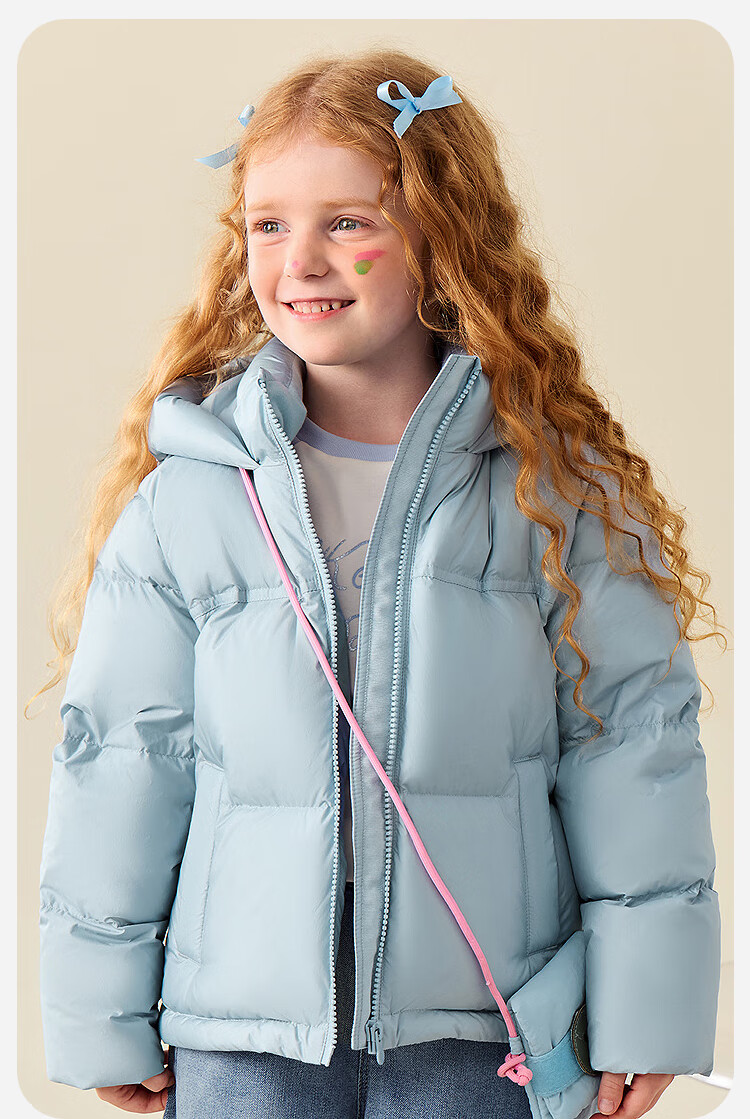 Minibala Kids Girls Down Jacket Waterproof Windproof Thermal Lining Thickened Winter 2025 6
