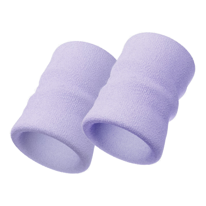 JD Jingzao W10S Towel Wristbands Unisex Sports Fitness 2-Pack Sweat-Absorbing Wrist Support Purple