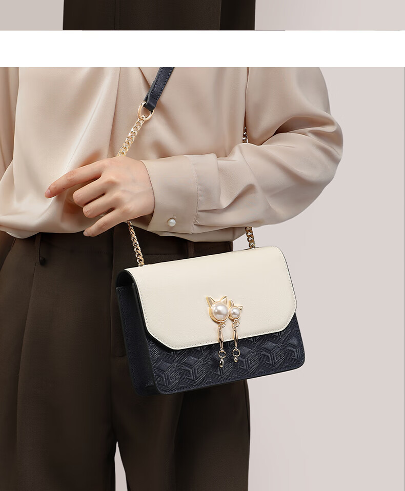 Aiqinghai Crossbody Bag, Women's Handbag, Cowhide Small Square Bag, Niche Luxury Brand, Birthday And Mother's Day Gift, Practical Present for Mom 2