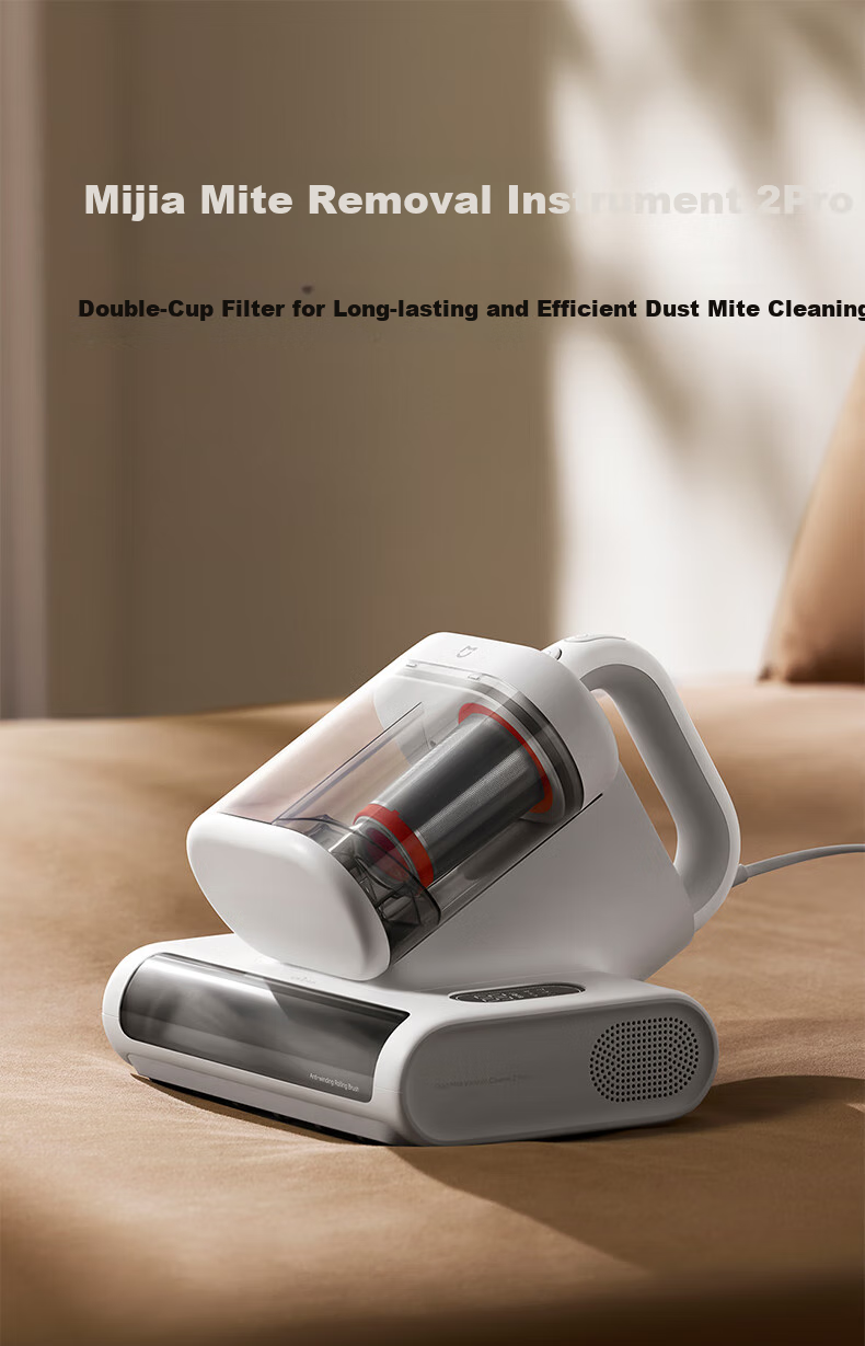Mijia Xiaomi Dust Mite Remover 2 Pro Upgraded Suction Dual Dust Cups Smart Sensor LED UV Sterilization Home Bed Mite Remover [Chengbao] Christmas Gift 1
