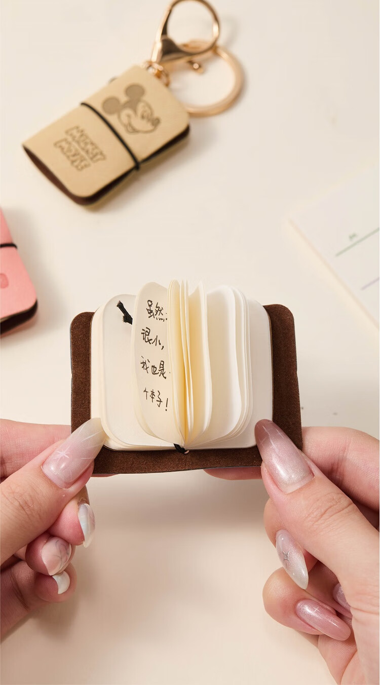 Disney Pocket Portable Mini Notebook Press-to-Release Stress Relief Notebook Travel Memo Homework Journal Cute High-Value Sticky Notes Mini Notepad Nick A75402-Z2 4
