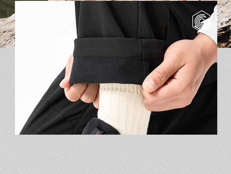 361° Men's Autumn Winter Sports Outdoor Running Water-Repellent Fleece Lined Straight Pants 652544708D-2 19