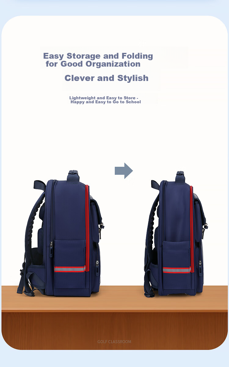 GOLF Elementary School Backpack for Grades 1-3 Boys And Girls, Spine Protection Children's Backpack, Lightweight Large Capacity Shoulder Bag, Stylish Desig 11