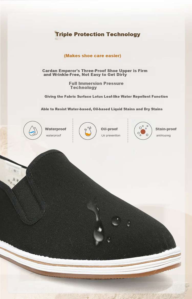 Laomeihua [Classic Mugwort Style] Traditional Beijing Cloth Shoes with Thousand-Layer Sole, Breathable And Foot-Friendly Slip-Ons, Size 45 6