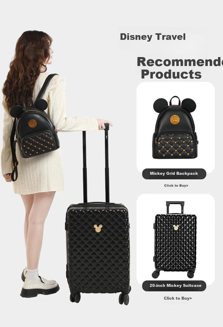 Disney Mickey Mouse Backpack, Women's Handbag Gift Box Set, Birthday Present for Girls, Day Gift for Female Friends 1