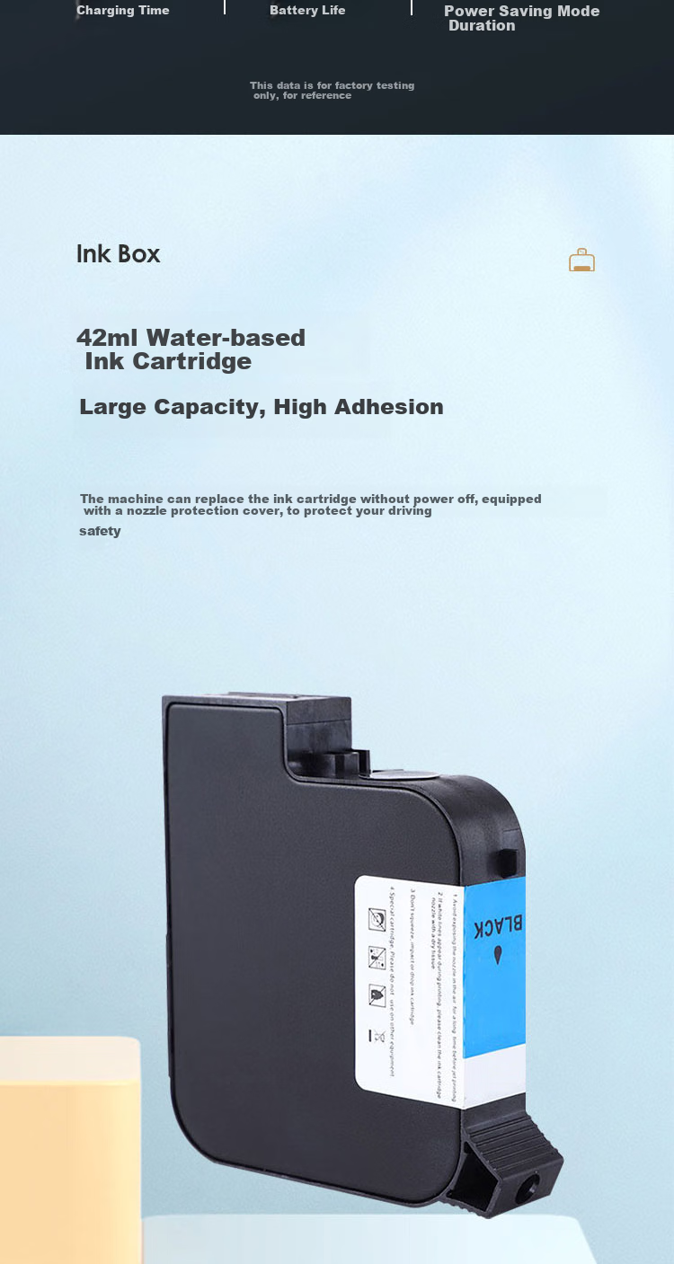 HOOYE Handheld Inkjet Printer Marking Machine Production Date Text QR Code Logo For Cardboard Boxes, Plastic, Glass, Metal Quick-Drying Inkjet Printer P11 7