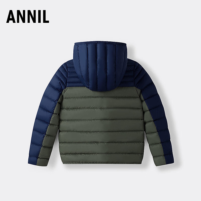 Annil Kids Boys and Girls Short Down Jacket 2025 Winter New Cambridge Blue 140cm