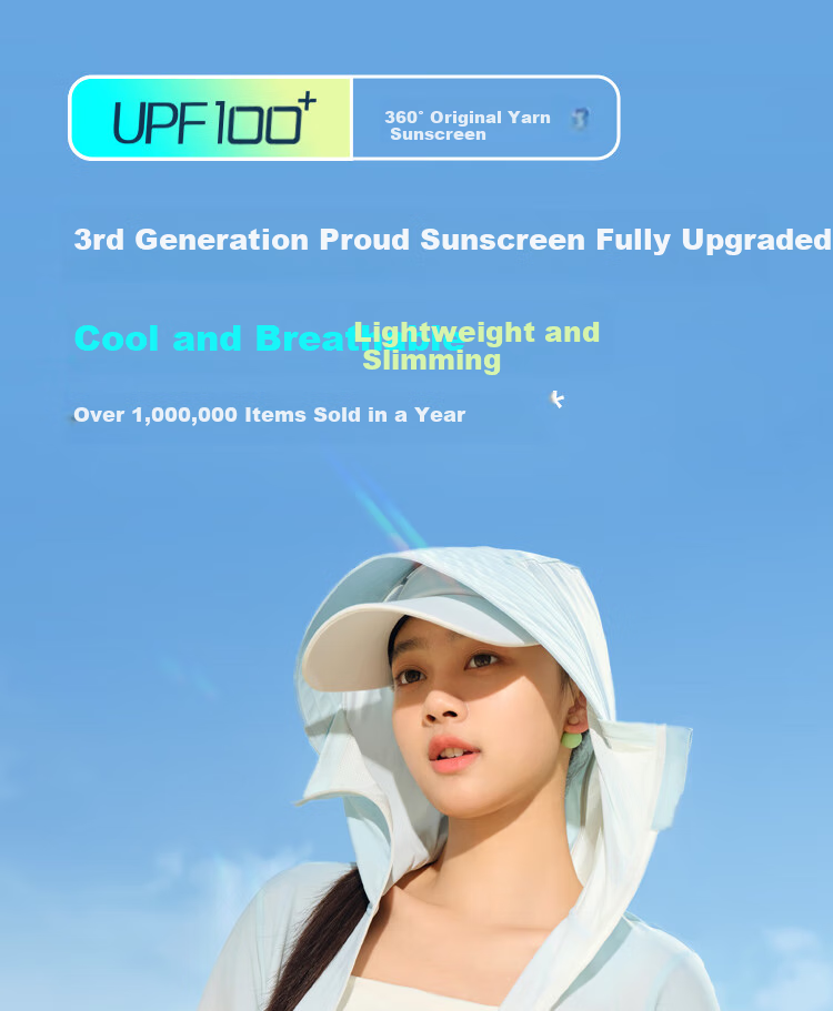 BOSIDENG Summer National Standard Sun Protection Clothing for Women, Short UV-Resistant Breathable Slim-Fit Lightweight Jacket UPF100 3