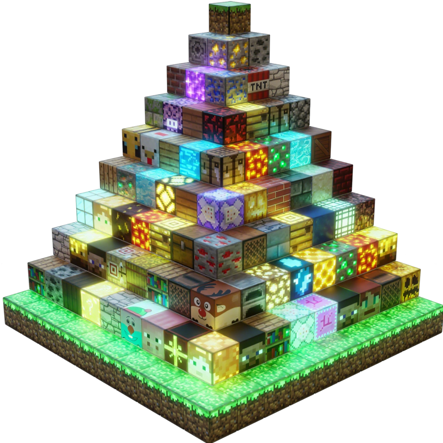 Guai Star Minecraft Magnetic Blocks Magnetic Building Blocks Assembly Toy Children's Gift for Boys and Girls Ages 3-10