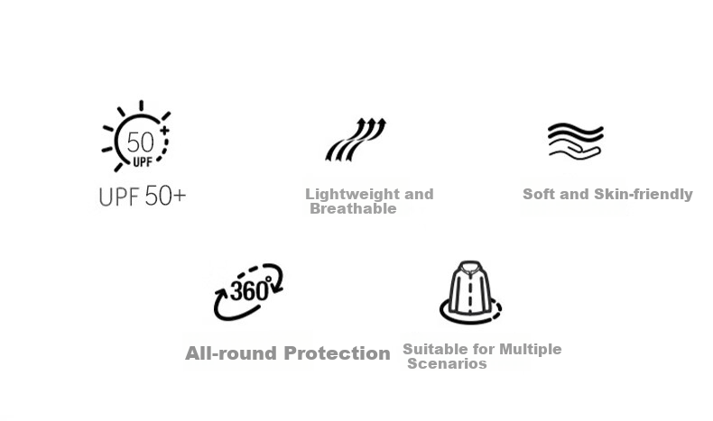FitonTon Sun Protection Clothing for Men, Lightweight And Breathable Summer Sun Protection Garment, Outdoor Fishing UV-Resistant Men's Jacket, UPF50+ Beach Wear 2
