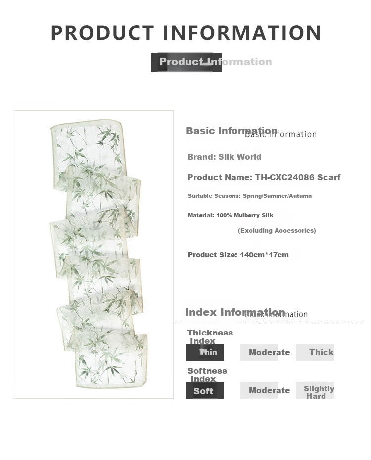 Sijie [High Cost-Performance] 100% Mulberry Silk Scarf, Versatile Office Mid-Autumn Festival Neck Warmer Silk Scarf Gift 4
