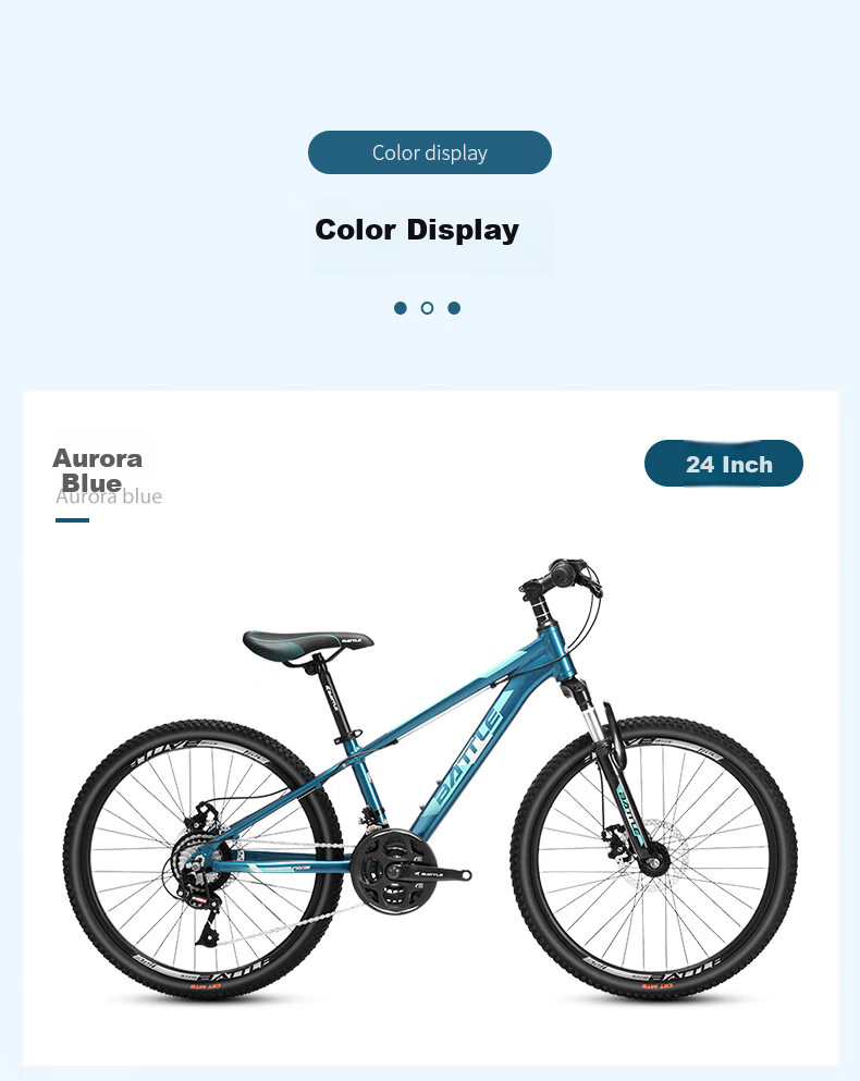 BATTLE Mountain Bike, 26-Inch, 24-Speed, for Men And Women, Adults, Students, Teenagers, City Leisure Off-Road Bike, Black And Red Color 10