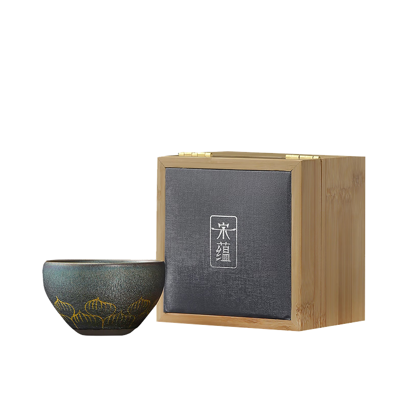 Songyun Yan Xiaohua Dunhuang Hand-Painted Lotus Petal Building Cup, Master Cup, Tea Set Gift, Housewarming Companion Gift