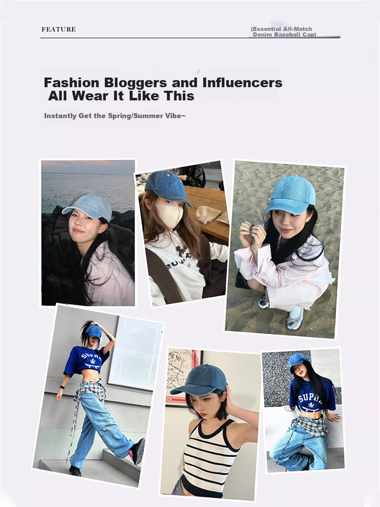 MMOPTOP Washable Baseball Cap for Men And Women with Wide Brim, Face-Slimming Effect, Large Size Hat for Sun Protectio 3