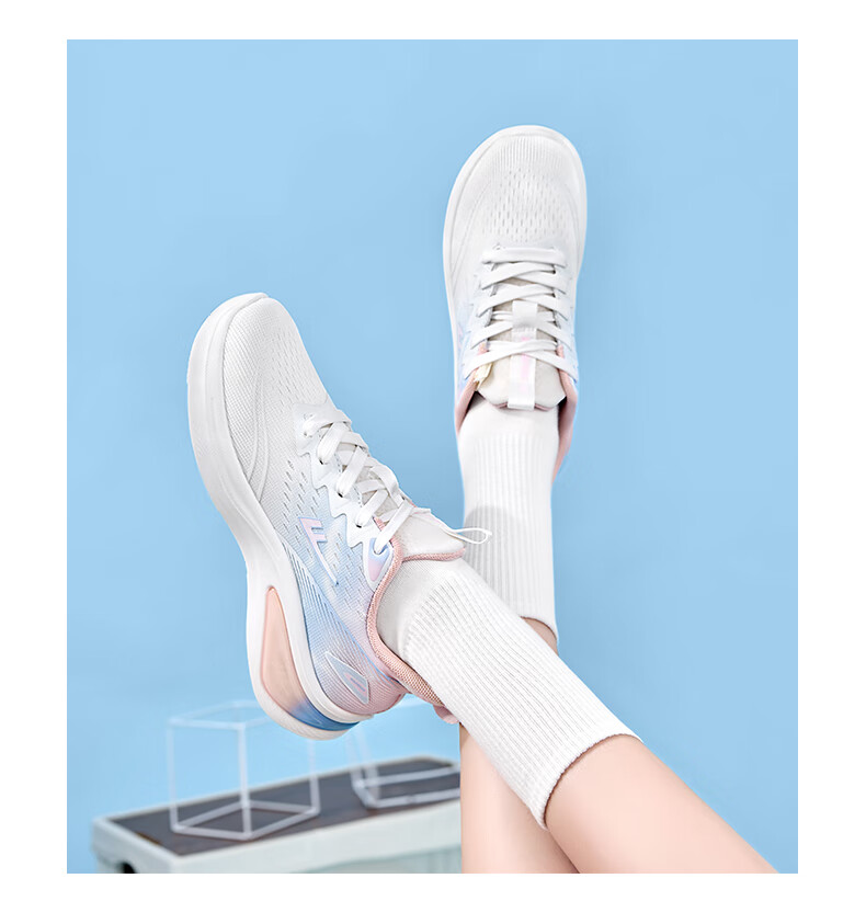 Warrior Official Women's Sports Shoes Spring Summer New Thick Sole Casual Shoes 1611 White Blue Pink Size 38 18
