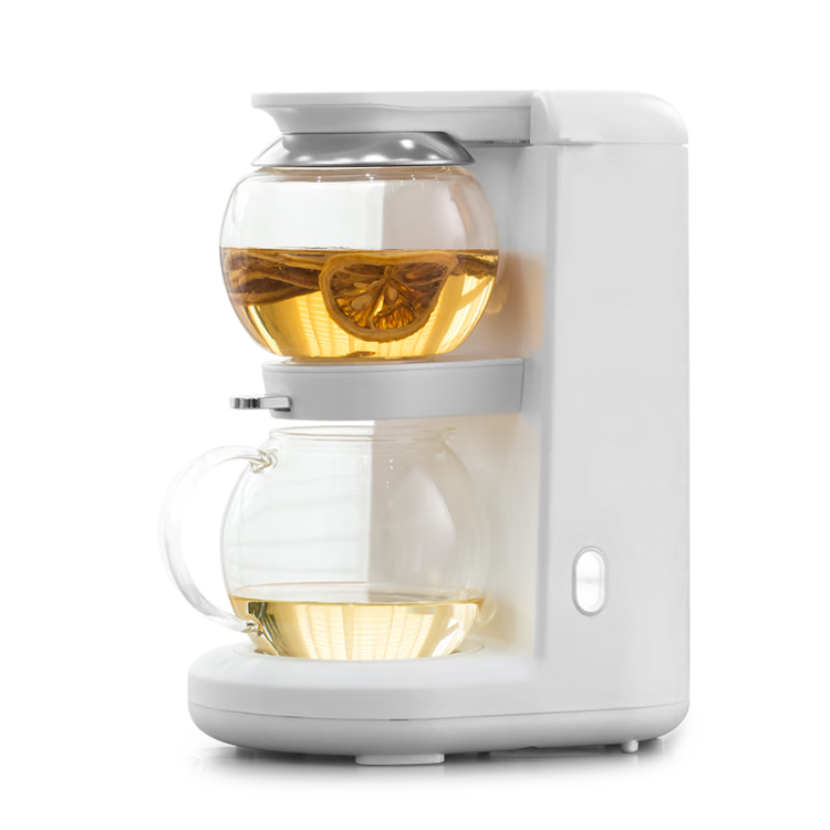 Mingzhan [Mid-Autumn Festival Gift] Health Pot Tea Maker Electric Kettle Teapot Mini Glass Flower Tea Pot Fast Heating Desktop Tea Machine Electric Water Boiler Tea Maker MZ-1151