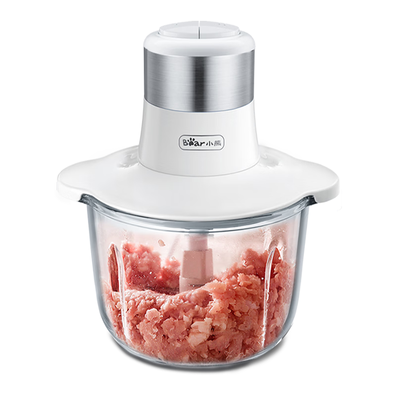 Bear Meat Grinder for Home Use, Mincer, Electric Multi-Functional Food Processor, Meat Chopper, Meat Filling Machine, Meat Mixer QSJ-C03A1 Approximately 2L