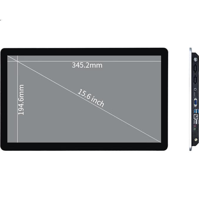 Промышленный компьютер TouchWo TD156, 15.6 дюймов, сенсорный экран, Android, черный