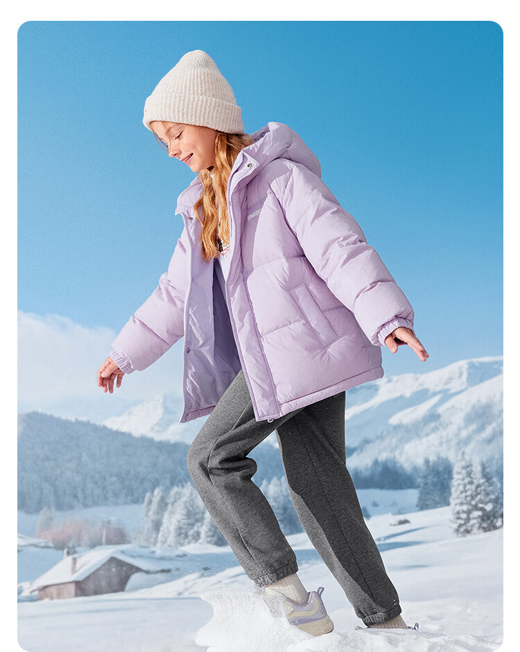 BALABALA Children's down Jacket for Boys And Girls, Winter 2025 Baby Coat, Parent-Child Warm Thick Puffer Jacket for Older Kids 6