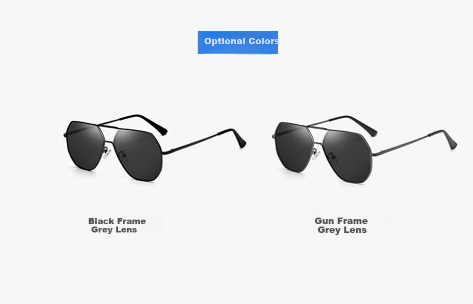 DRATRA Polarized Sunglasses for Men And Women, Fashionable Double Bridge Design Driving Glasses, Anti-Glare UV Protection, Trendy for Driving 4