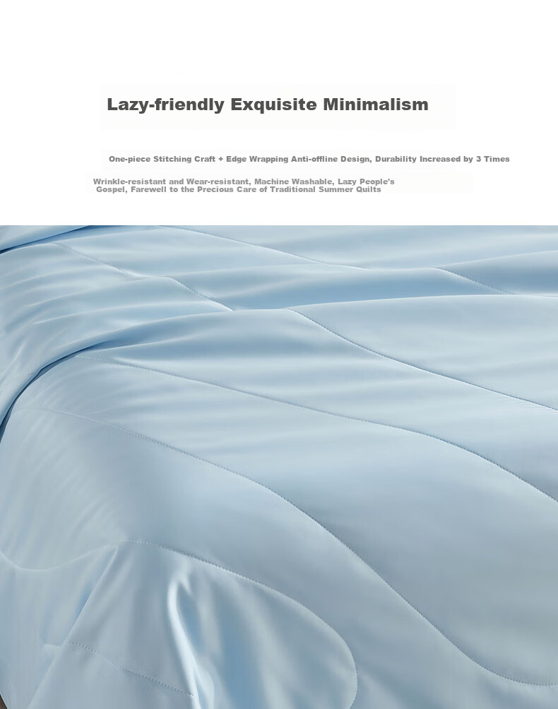 La Torretta Summer Cooling Quilt, Air Conditioning Comforter, 60-Count Lenzing Tencel Bamboo Fiber, Thin Summer Cool Feeling Duvet Insert, 200*230cm 10