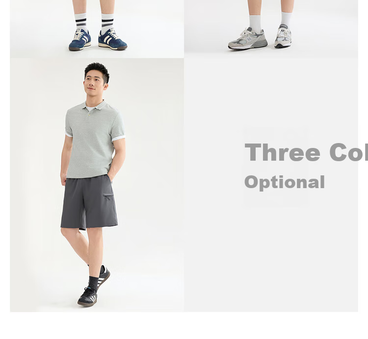 Giordano Casual Shorts for Men, Summer Four-Way Stretch Cargo Pants, Elastic Waistband, Lightweight Athletic Shorts for Men, 13105223 8