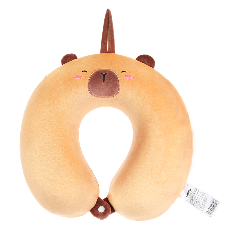 MINISO Kapibara Series U-Shaped Pillow Memory Foam Office Classroom Nap Pillow Car Airplane Travel Neck Pillow Gift