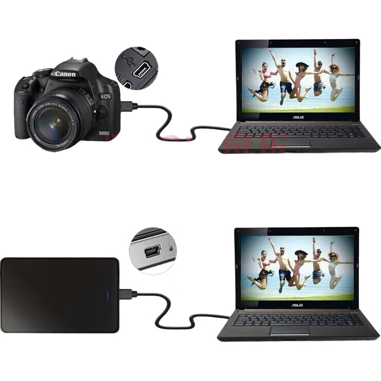 Кабель USB Trendsetter для Mini USB, 1 метр, черный, 2А