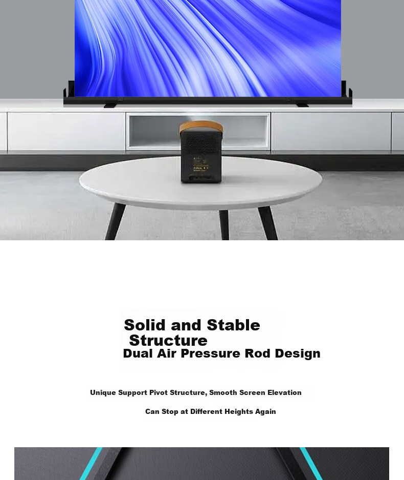 JINGMI Projection Screen, 80 Inches, 16:9 Aspect Ratio, Pull-Up Manual Screen, Full-Screen, G1 White Fiberglass, for Home Office And Outdoor Use, Portable And Movable Projector Scree 5