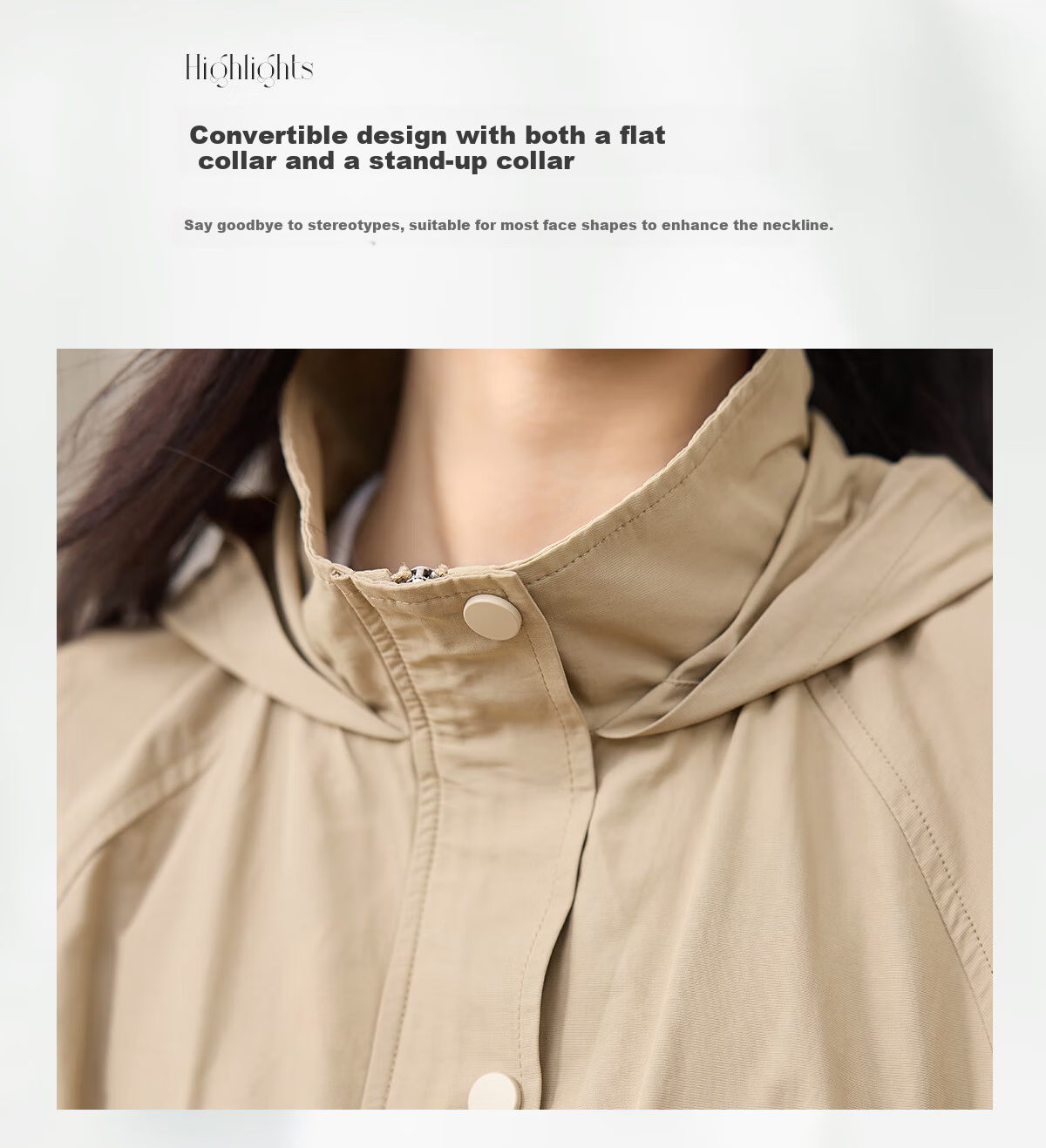 Taxiang Casual Jacket for Women, Spring And Autumn Workwear Style Hooded Faux Two-Piece Short Coat, Petite Cardigan Top for Women T51D022 6