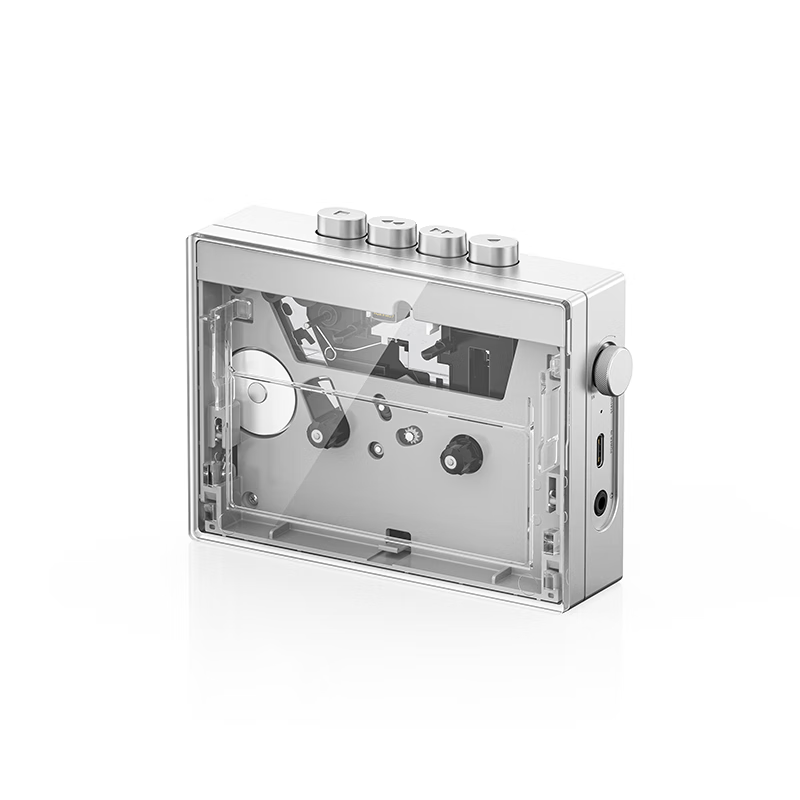 FiiO CP13 Cassette High-Definition Player, Tape Player, Portable Cassette Player, Tape Recorder, Transparent Color