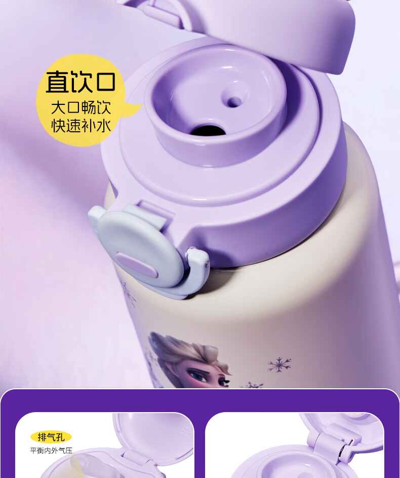 Disney Insulated Water Bottle for Kids with Straw Large Capacity 316L Stainless Steel Water Flask for Kindergarten Boys and Girls Elementary Students 2