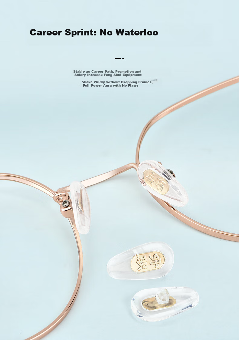 Kubaoshi Eyeglass Nose Pads, Air Cushion Silicone Non-Slip Nose Bridge, Glasses Anti-Fall Accessories, Three-Piece Combination Set B 1