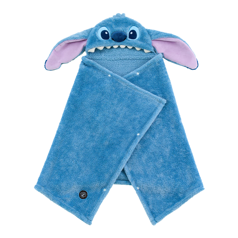 Disney Stitch Double-Sided Fleece Cloak Children's Plush Toy Doll Bath Towel Bathrobe Cape Birthday Gift for Girlfriend