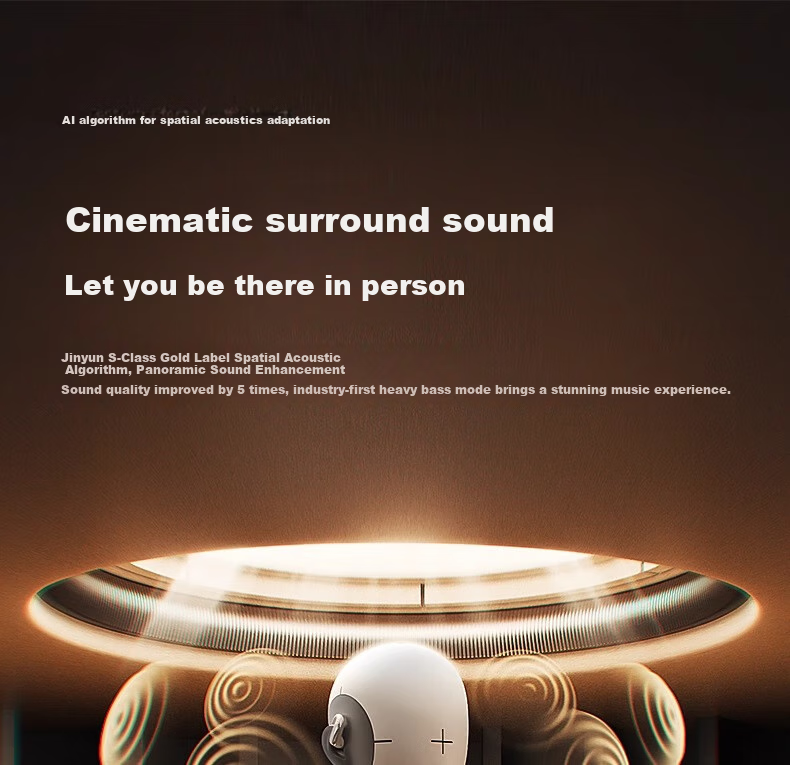 Jinyun (KINYO) [Comfort Selection | Three AI Models] Bluetooth Earphones, Over-Ear Bone Conduction Concept, Open-Style True Wireless, Call Noise Reduction, Suitable for Sports Running, Compatible with Xiaomi And Apple 21