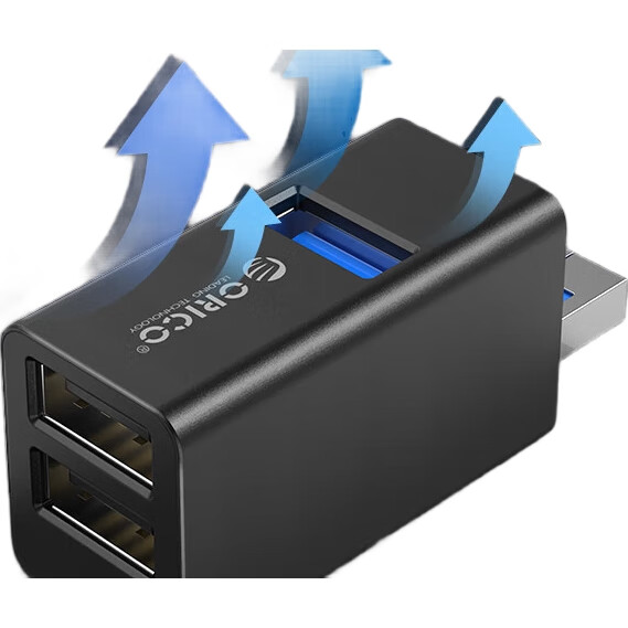 USB-хаб ORICO MINI 3-в-1, док-станция с прямым подключением, черный