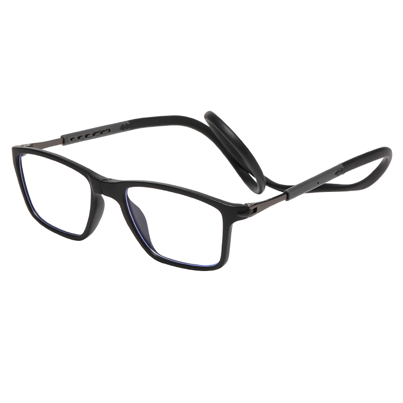 DRATRA Magnetic Neck Strap Reading Glasses for Men And Women, Anti-Blue Light Farsighted Presbyopic Glasses, Anti-Drop Glasses for Elderly to Use While Looking at Phones