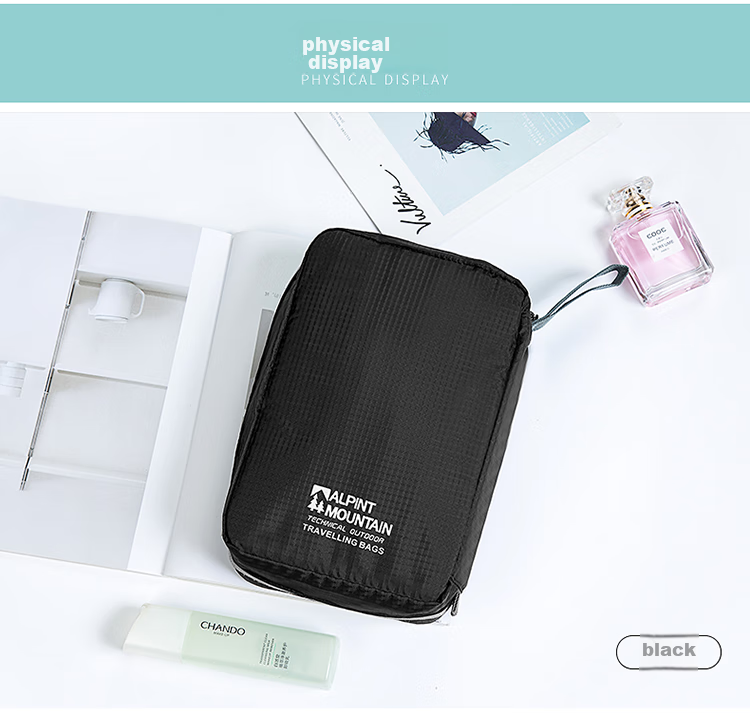 ALPINT MOUNTAIN Waterproof Toiletry Bag for Men And Women, Large Capacity Travel Makeup Organizer Pouch 10